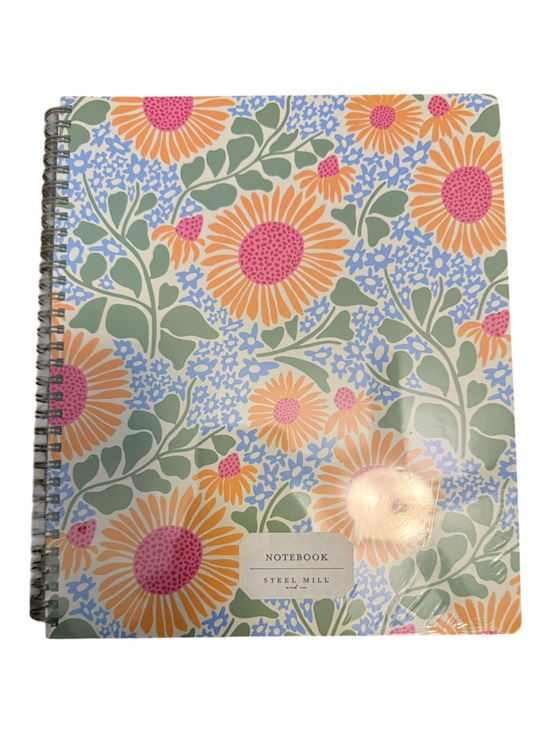 Steel Mill and Co Other - Floral Spiral Notebook - Pink & Orange